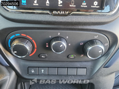 Iveco Daily 35S18 3.0L Automaat Kipper Dubbel Cabine 180PK 3,5t Trekhaak LED Airco Cruise Euro6 Kieper Tipper Benne 3m3 Airco Trekhaak Cruise control foto 16
