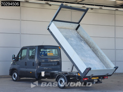 Iveco Daily 35S18 3.0L Automaat Kipper Dubbel Cabine 180PK 3,5t Trekhaak LED Airco Cruise Euro6 Kieper Tipper Benne 3m3 Airco Trekhaak Cruise control foto 2