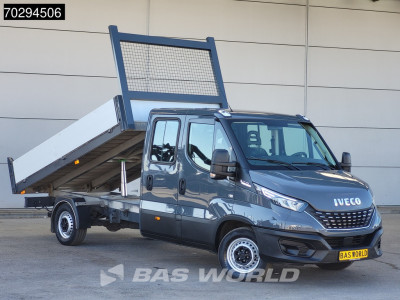 Iveco Daily 35S18 3.0L Automaat Kipper Dubbel Cabine 180PK 3,5t Trekhaak LED Airco Cruise Euro6 Kieper Tipper Benne 3m3 Airco Trekhaak Cruise control foto 6