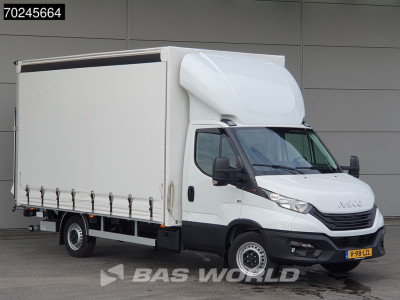 Iveco Daily 35S18 3.0L Laadklep 180PK Schuifzeilen Airco Cruise Bakwagen Euro6 Meubelbak Zeilenwagen Schuifzeil Plane 22m3 Airco Cruise control foto 5