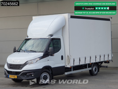 Iveco Daily 35S18 3.0L Laadklep Schuifzeilen Airco Cruise Bakwagen Meubelbak Zeilenwagen Schuifzeil Plane 22m3 Airco Cruise control