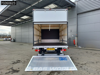 Iveco Daily 35S21 210PK Automaat Schuifzeilen met Laadklep ACC LED Bakwagen Schuifzeil Zeilen Koffer Meubelbak 22m3 Airco foto 3