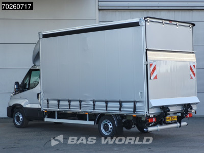 Iveco Daily 35S21 3.0L 210PK Automaat Schuifzeilen Laadklep ACC LED CarPlay Euro6 Schuifzeil Zeilen Koffer Meubelbak Bakwagen Airco foto 2