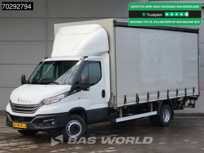 Iveco Daily 60C18 3.0L Automaat Laadklep 180PK Schuifzeilen Zeilen Airco Cruise DHollandia Euro6 Schuifzeil Koffer Gesloten laadbak Airco Cruise control