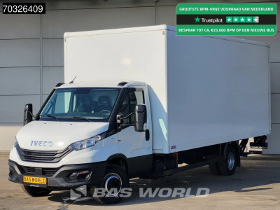Iveco Daily 70C18 3.0L Automaat 1000KG Laadklep Luchtvering 180PK Dubbellucht Bakwagen Airco Cruise DHollandia Euro6 Meubelbak Koffer 7tons Airco Cruise control