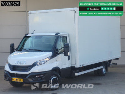 Iveco Daily 70C21 3.0L Automaat 1000KG Laadklep Luchtvering 210PK Dubbellucht Airco Cruise DHollandia Euro6 Meubelbak Koffer Bakwagen LBW Mobelkoffer Airco Cruise control