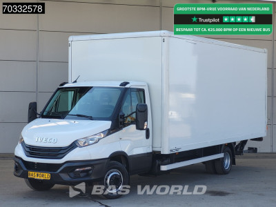 Iveco Daily 70C21 3.0L Automaat 1000KG Laadklep Luchtvering 210PK Dubbellucht Airco Cruise DHollandia Euro6 Meubelbak Koffer Bakwagen LBW Mobelkoffer Airco Cruise control