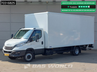 Iveco Daily 72C18 3.0L Automaat 1000KG Laadklep Luchtvering 180PK Dubbellucht Airco Cruise DHollandia Euro6 Meubelbak Koffer Bakwagen Airco Cruise control