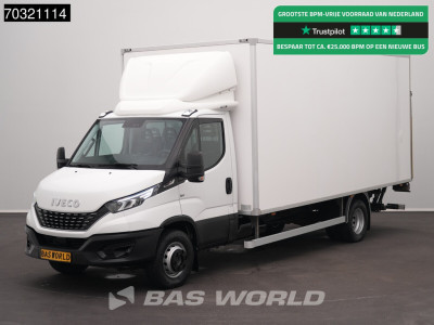 Iveco Daily 72C18 3.0L Automaat Laadklep Zijdeur 180PK Bakwagen LED Airco Camera Standkachel Stoelverwarming Euro6 Meubelbak Koffer Airco