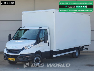 Iveco Daily 72C21 3.0L Automaat 1000KG Laadklep Dubbellucht 210PK Bakwagen Airco Cruise Camera DHollandia Euro6 Meubelbak Koffer Mobelkoffer Airco Cruise control