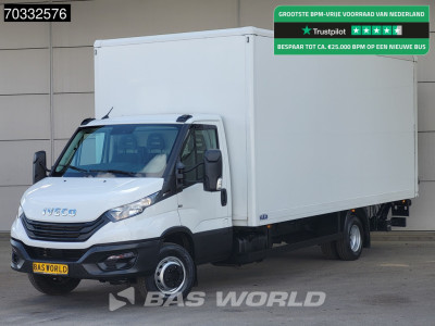 Iveco Daily 72C21 3.0L Automaat 1000KG Laadklep Luchtvering 210PK Dubbellucht Airco Cruise Camera DHollandia Euro6 Meubelbak Koffer Bakwagen LBW Mobelkoffer Airco Cruise control