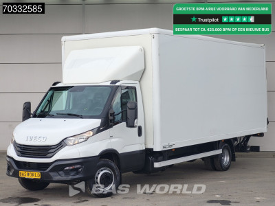 Iveco Daily 72C21 3.0L Automaat 1000KG Laadklep Luchtvering 210PK Dubbellucht Airco Cruise Camera DHollandia Euro6 Meubelbak Koffer Bakwagen LBW Mobelkoffer Airco Cruise control