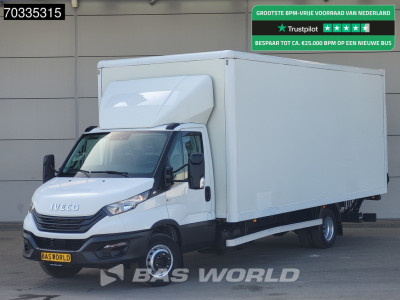 Iveco Daily 72C21 3.0L Automaat 1000KG Laadklep Luchtvering 210PK Dubbellucht Airco Cruise Camera DHollandia Euro6 Meubelbak Koffer Bakwagen LBW Mobelkoffer Airco Cruise control