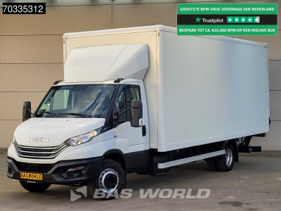 Iveco Daily 72C21 3.0L Automaat 1000KG Laadklep Luchtvering 210PK Dubbellucht Airco Cruise Camera DHollandia Euro6 Meubelbak Koffer Bakwagen LBW Mobelkoffer Airco Cruise control
