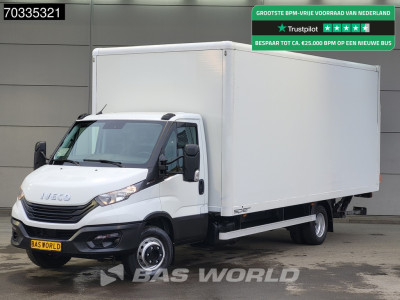 Iveco Daily 72C21 3.0L Automaat 1000KG Laadklep Luchtvering 210PK Dubbellucht Airco Cruise Camera DHollandia Euro6 Meubelbak Koffer Bakwagen LBW Mobelkoffer Airco Cruise control