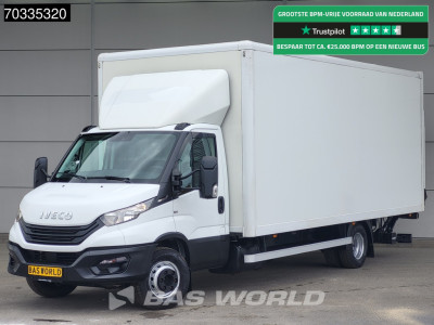 Iveco Daily 72C21 3.0L Automaat 1000KG Laadklep Luchtvering 210PK Dubbellucht Airco Cruise Camera DHollandia Euro6 Meubelbak Koffer Bakwagen LBW Mobelkoffer Airco Cruise control
