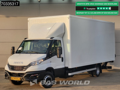Iveco Daily 72C21 3.0L Automaat 1000KG Laadklep Luchtvering 210PK Dubbellucht Airco Cruise Camera Euro6 Meubelbak Koffer Bakwagen LBW Mobelkoffer Airco Cruise control