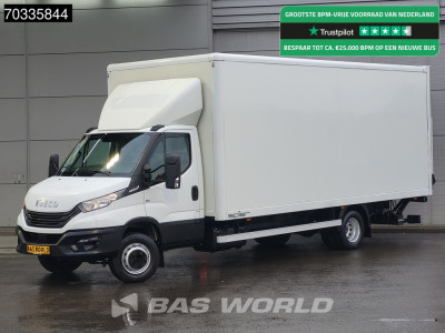 Iveco Daily 72C21 3.0L Automaat 1000KG Laadklep Luchtvering 210PK Dubbellucht Airco Cruise Camera Euro6 Meubelbak Koffer Bakwagen LBW Mobelkoffer Airco Cruise control