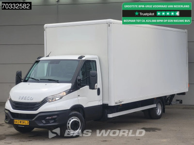 Iveco Daily 72C21 3.0L Automaat 1000KG Laadklep Luchtvering 210PK Dubbellucht Airco Cruise DHollandia Euro6 Meubelbak Koffer Bakwagen LBW Mobelkoffer Airco Cruise control