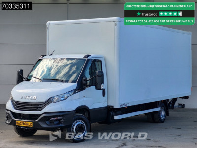 Iveco Daily 72C21 3.0L Automaat 1000KG Laadklep Luchtvering 210PK Dubbellucht Airco Cruise DHollandia Euro6 Meubelbak Koffer Bakwagen LBW Mobelkoffer Airco Cruise control
