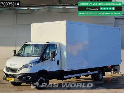 Iveco Daily 72C21 3.0L Automaat 210PK Laadklep 1000KG DHollandia Luchtvering 210PK Dubbellucht Airco Cruise Euro6 Meubelbak Koffer Bakwagen Airco Cruise control