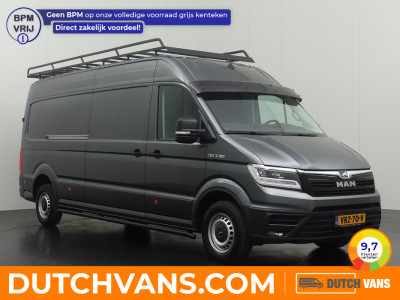 MAN TGE 2.0TDI 177PK DSG Automaat L4H3 Led | Imperiaal | Trekhaak | Navigatie | Camera | 3-Persoons | Airco | Cruise