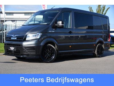 MAN TGE 3.180 35 2.0 L3H2 DC PB Edition Camera, Cruise, Carplay, LED, 177pk, Automaat, Sensoren, Multimedia, Uniek!