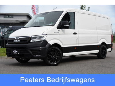 MAN TGE 3.180 35 2.0 L3H2 PB Edition Full Options! Adaptieve Cruise, Camera, Carplay, LED, 177pk, Automaat, Stoelverwarming, Multimedia, Geveerde stoel, Uniek!