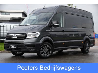 MAN TGE 3.180 35 2.0 L3H3 4x4 PB Edition Camera, Cruise, Carplay, LED, Trekhaak, 177pk, Automaat, Sensoren, Stoelverwarming, Uniek! 4motion, vierwiel, 4keer4, 4x4
