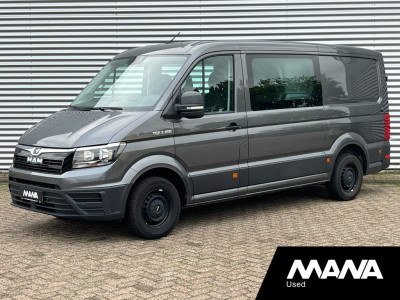 MAN TGE 3.180 L3H2 DC - Indium Grey - trekhaak - navi - apple carplay - android auto - camera