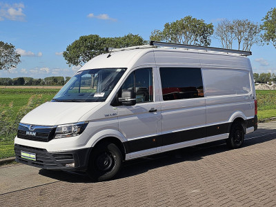 MAN TGE 3.180 L4H3 Dubbele Cabine Automaat 177Pk Lage-Kilometerstand Imperiaal Trekhaak! foto 2