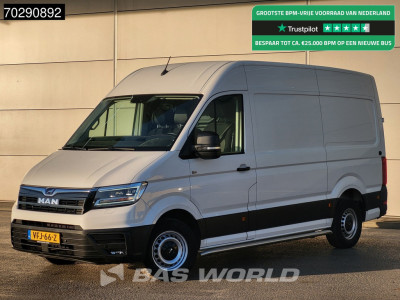 MAN TGE Elektrisch 115km WLTP 35,8kWh LED Navi Airco Cruise Camera Parkeersensoren 12m3 Airco Cruise control