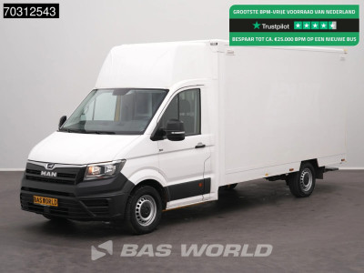 MAN TGE 3.100 433cm Bakwagen Achterdeuren Zijdeur Camera Euro6 Meubelbak Koffer Verkoopwagen Pakketwagen
