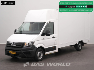 MAN TGE 3.100 433cm Bakwagen Achterdeuren Zijdeur Camera Euro6 Meubelbak Koffer Verkoopwagen Pakketwagen