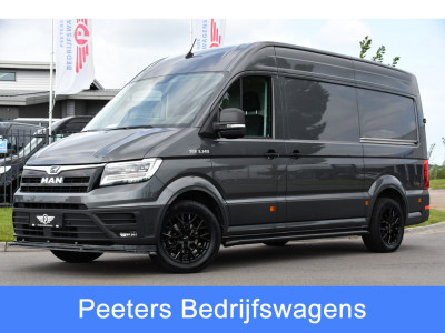 MAN TGE 3.140 35 2.0 L3H3 PB Edition Full Options, Adaptieve Cruise, Carplay, Camera, LED, 2 x Schuifdeur, Clima, Trekhaak, Automaat, Uniek!