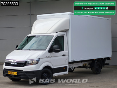 MAN TGE 3.140 Automaat Laadklep Bakwagen Airco Cruise Camera Euro6 Koffer Meubelbak 20m3 Airco Cruise control