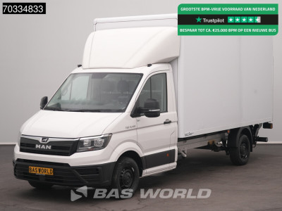 MAN TGE 3.140 Automaat Laadklep Bakwagen Airco Cruise Camera Euro6 Meubelbak Koffer Airco Cruise control