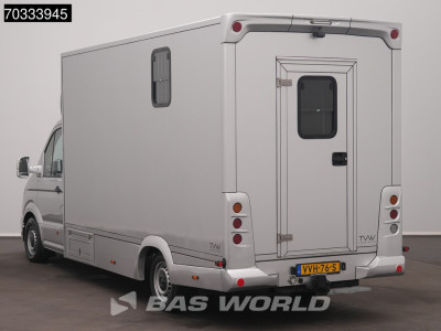 MAN TGE 3.140 Automaat Paardenwagen Horsetruck Bakwagen Zijlader Airco Navi Carplay Trekhaak Euro6 Koffer Pferde Airco Trekhaak Cruise control foto 6