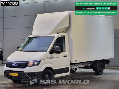 MAN TGE 3.140 Bakwagen Achterdeuren Airco Cruise Camera Euro6 Meubelbak Koffer Airco Cruise control