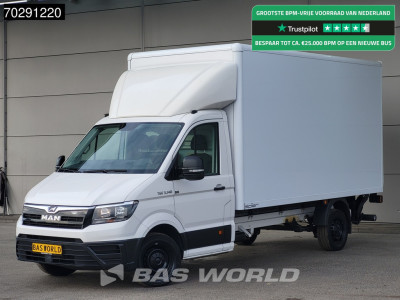 MAN TGE 3.140 Laadklep Automaat Bakwagen Airco Cruise Camera Euro6 Meubelbak Koffer 20m3 Airco Cruise control