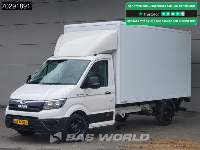 MAN TGE 3.140 Laadklep Automaat Bakwagen Airco Cruise Camera Euro6 Meubelbak Koffer 20m3 Airco Cruise control