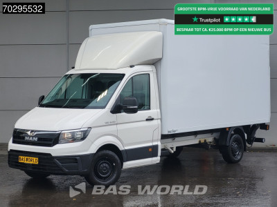 MAN TGE 3.140 Laadklep Automaat Bakwagen Airco Cruise Camera Euro6 Meubelbak Koffer 20m3 Airco Cruise control