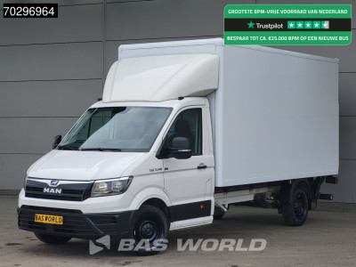 MAN TGE 3.140 Laadklep Automaat Bakwagen Airco Cruise Camera Euro6 Meubelbak Koffer Airco Cruise control