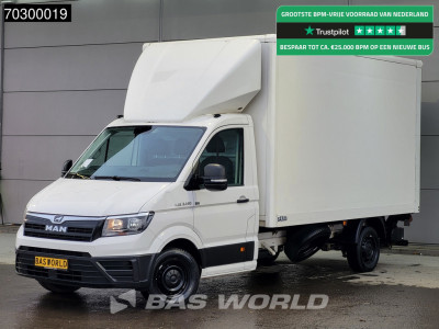 MAN TGE 3.140 Laadklep Bakwagen Airco Cruise Camera Euro6 Meubelbak Koffer Airco Cruise control