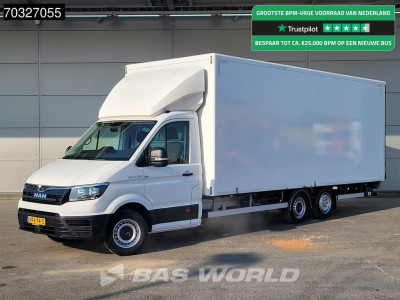 MAN TGE 3.140 Veldhuizen Clixtar Laadklep Bakwagen 3580kg 618cm Lang Airco Cruise Euro6 Meubelbak Koffer Clixtsar DHollandia BE-Combi Trekker Oplegger BE-rijbewijs Cruise control
