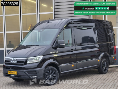 MAN TGE 3.180 Automaat 2025 model Facelift Black Edition L3H3 Trekhaak ACC LED Navi Camera Parkeersensoren Euro6 L2H2 11m3 Airco Trekhaak