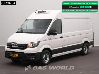 MAN TGE 3.180 Automaat Koelwagen Thermo King V-300 MAX L3H3 180PK Airco Cruise Camera Euro6 L2H2 Koel Koeler Kühl Kühler Kühlwagen Kühlkasten Airco Cruise control