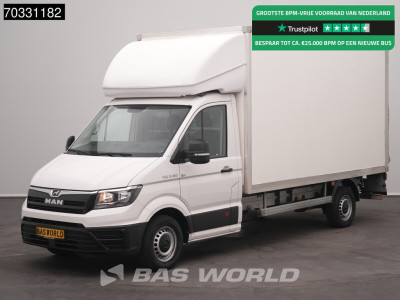 MAN TGE 3.180 Dhollandia Laadklep Zijdeur Bakwagen Camera Airco Cruise Koffer Meubelbak Airco Cruise control