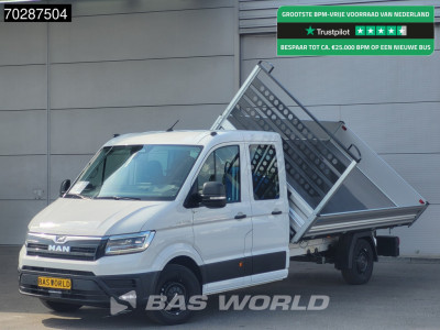 MAN TGE 3.180 Drie-Zijdige Automaat Kipper 2025-Facelift 180PK Trekhaak LED Airco Cruise Navi Euro6 Kipper Tipper Benne Kieper 3m3 Airco Trekhaak Cruise control