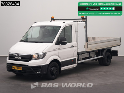 MAN TGE 3.180 Open Laadbak 3,5t Trekhaak 180PK Navi Airco Cruise Euro6 Pritsche Pickup Open Box Airco Trekhaak Cruise control